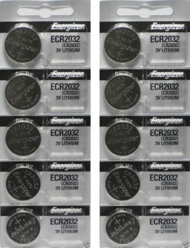 Energizer CR2032 3V Lithium Coin Battery 2032 New Fresh 10 Pcs USA Seller