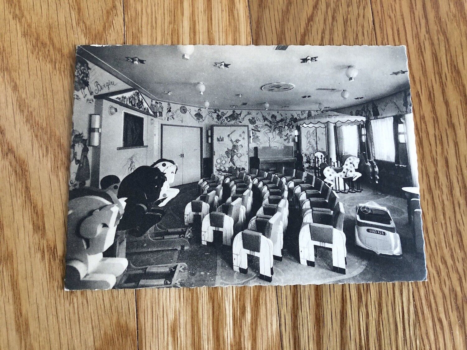ss Normandie Postcard of Children’s Playroom / French Line / CGT