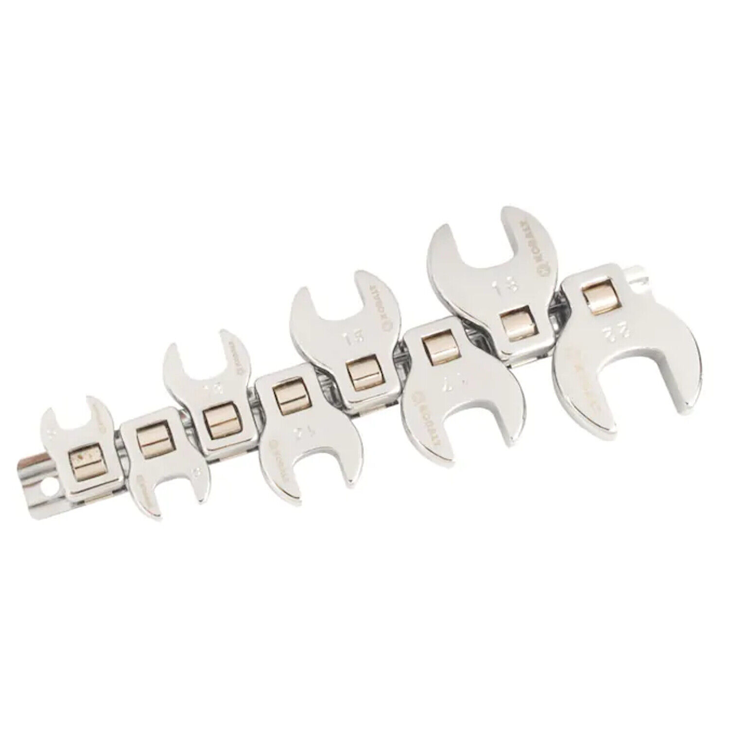 8-Piece Metric Crowfoot Combination Wrench Set