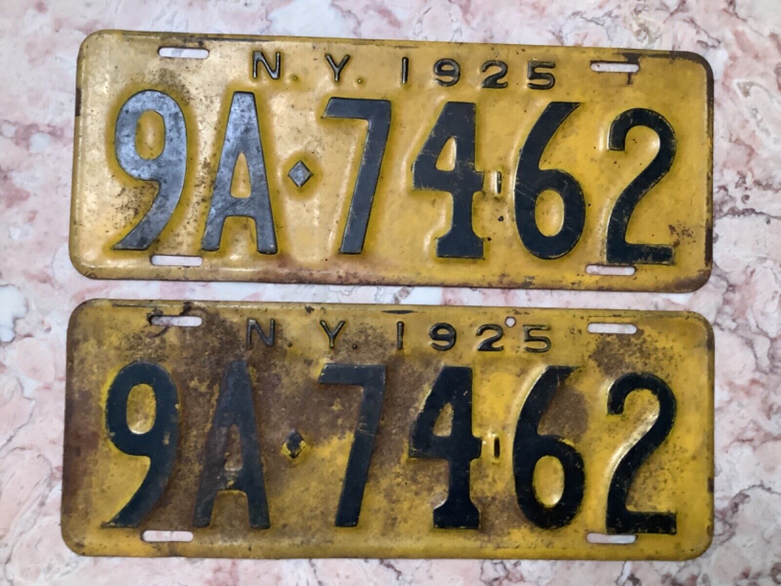 New York State license Plate 1925