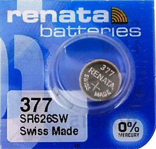377 RENATA SR626SW SR626W WATCH BATTERIES New packaging Authorized Seller