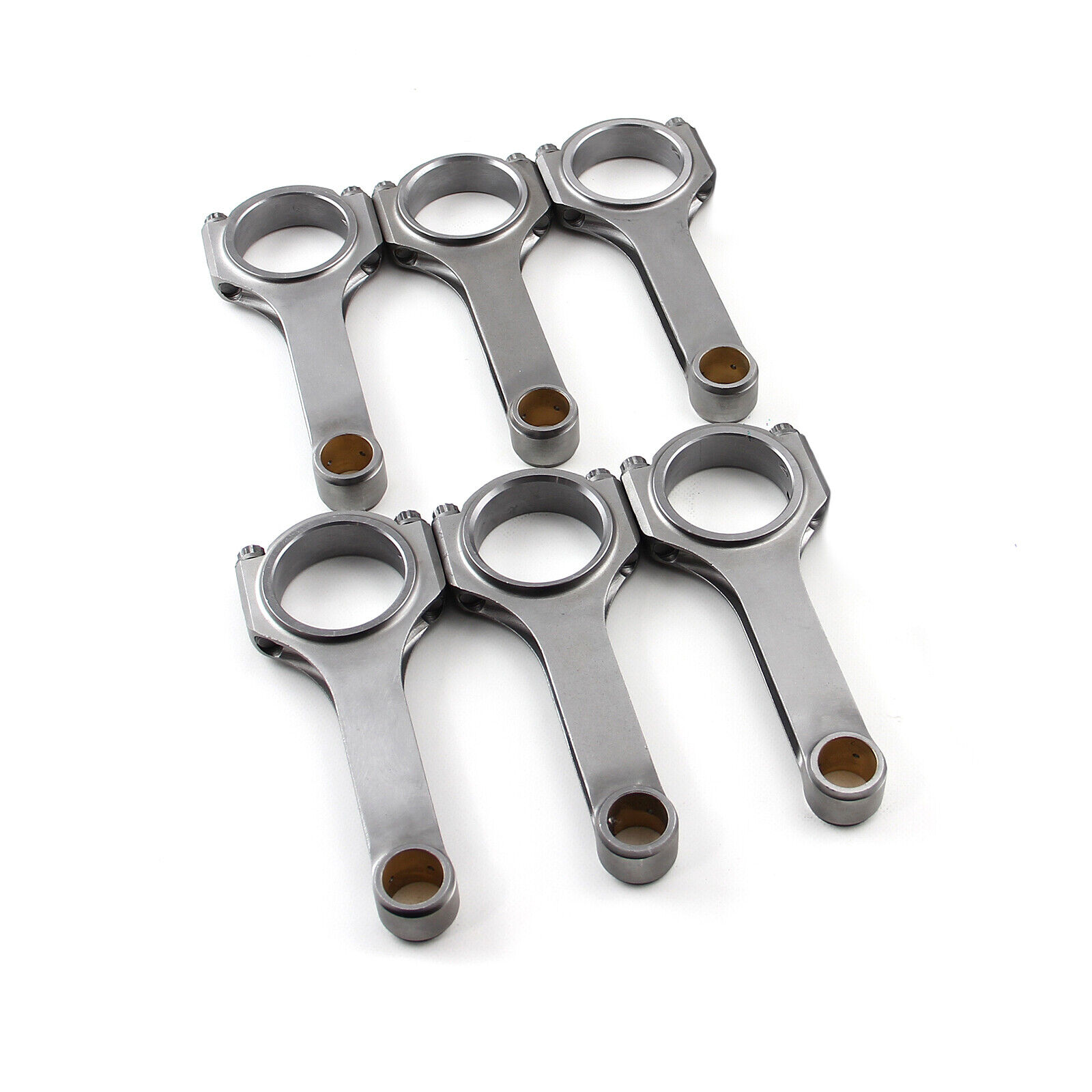 H Beam 6.000 2.000 .927 Bronze Bush 4340 Connecting Rods Chevy 194 230 292