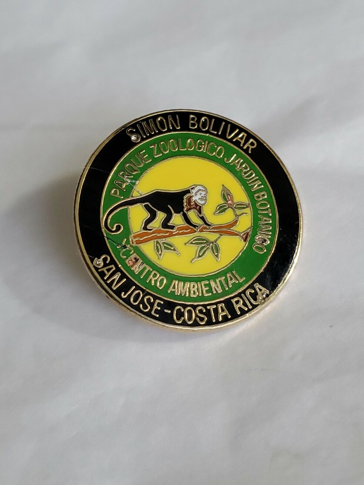 Simon Bolivar National Zoo & Botanical Gardens Lapel Pin San Jose -  Costa Rica