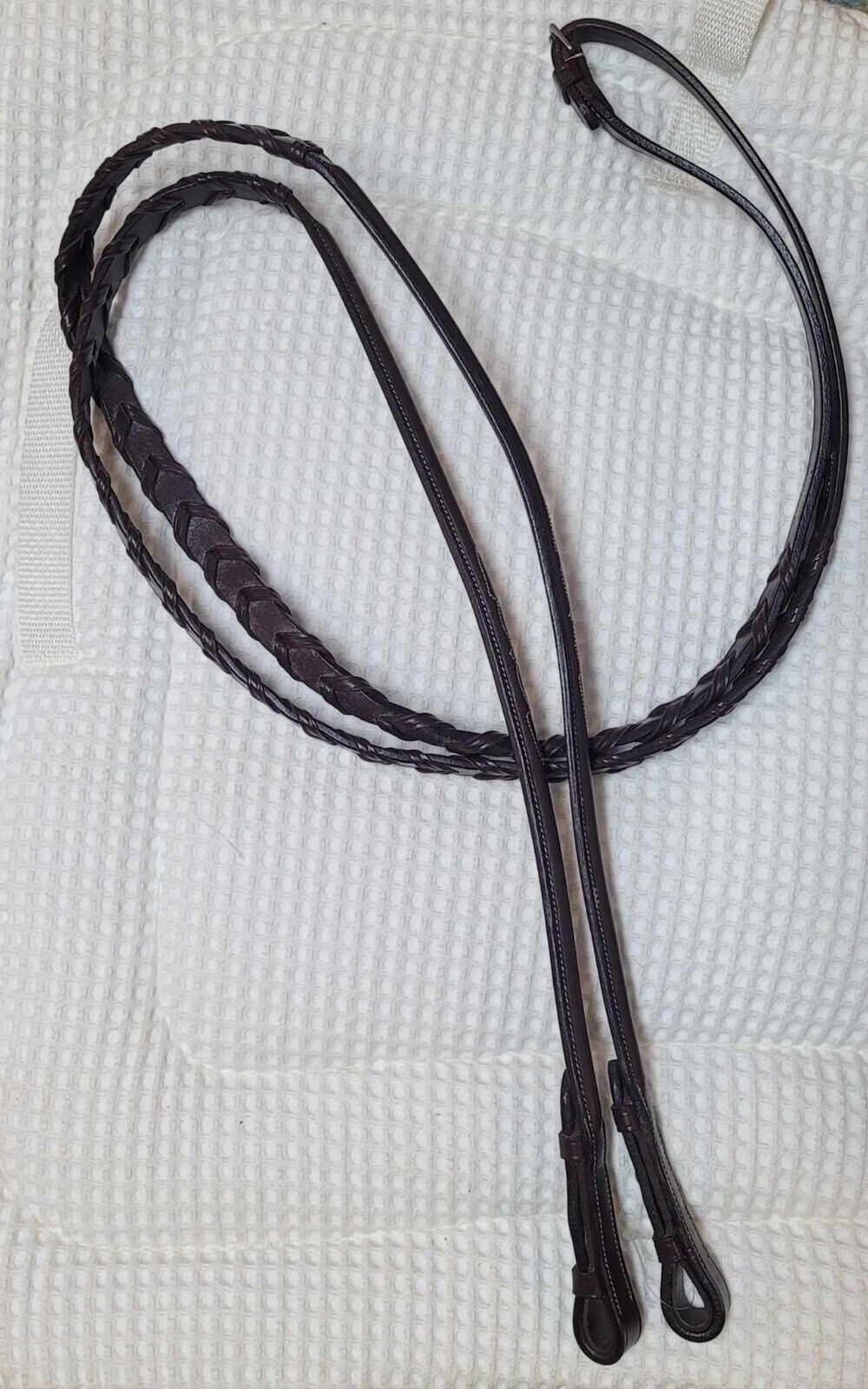 Raised & Fancy Stitched Laced Rein - Full 54