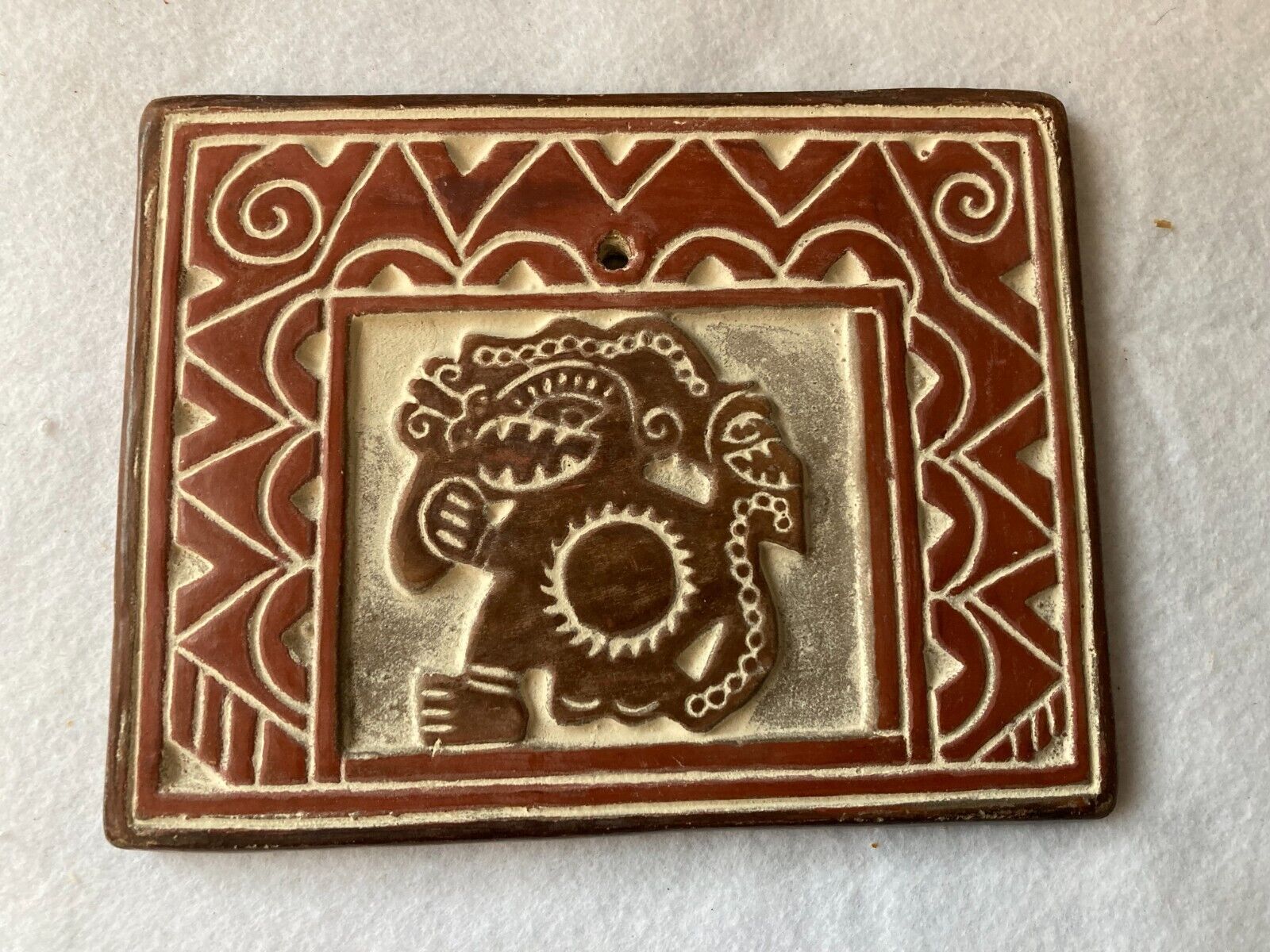 Wall Plaque, Feathered Serpent from Ecuador, 61/2