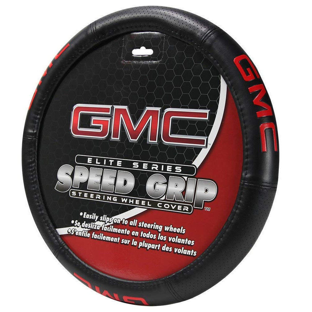 ⭐️⭐️⭐️⭐️⭐️GMC Speed Grip PU Leather SUV/Truck/VAN Steering Wheel Cover Best Gift