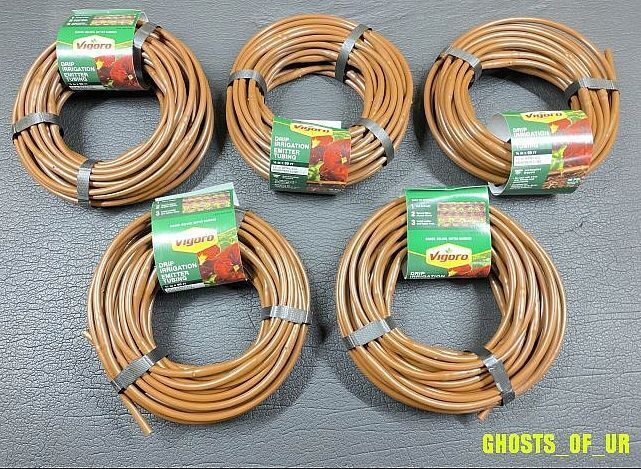 5 Brand New Vigoro Drip Irrigation Emitter Tubing 1/4
