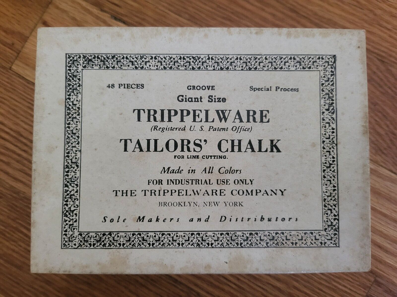 Trippelware Giant Size Tailors' Chalk for Line Cutting Full Box of 48