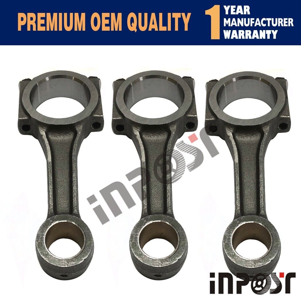 3pcs 3TNE84 Connecting Rod For Yanmar 790 2520H 3TNE84T 3TNE84-JB 3TNE84-JS