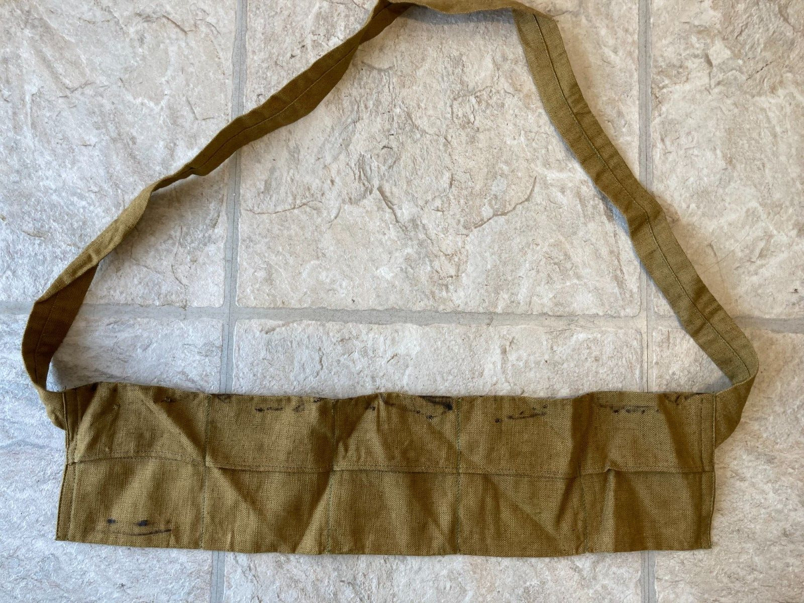 Original WWII British Army Ammunition Bandolier