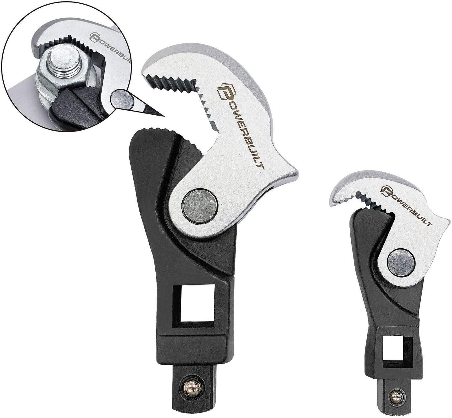 Wrench Set, Wrench 2Piece Spring-Loaded Auto Size Adjusting Crowfoot