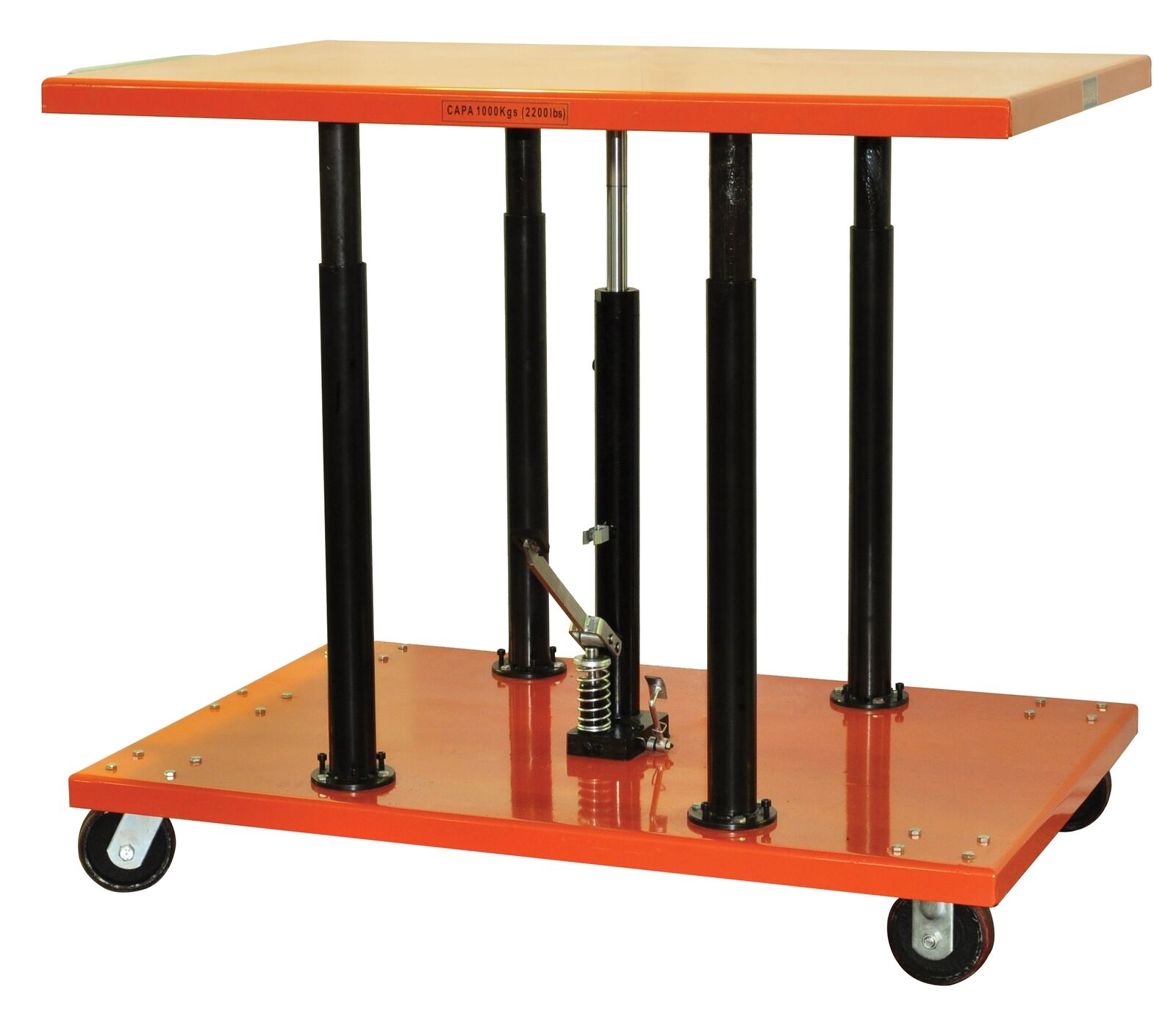 Hydraulic Lift Cart Center Post Hydraulic Lift Table 1100lb Capacity Post Lift T