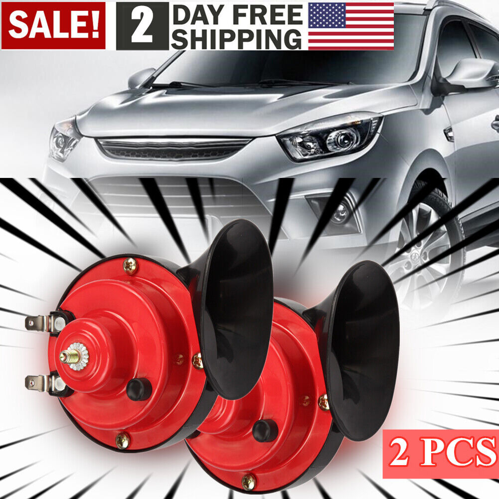 2 PCS 12V 150DB New Super Train Horn For Trucks SUV Car Boat RV Motorcycles USA