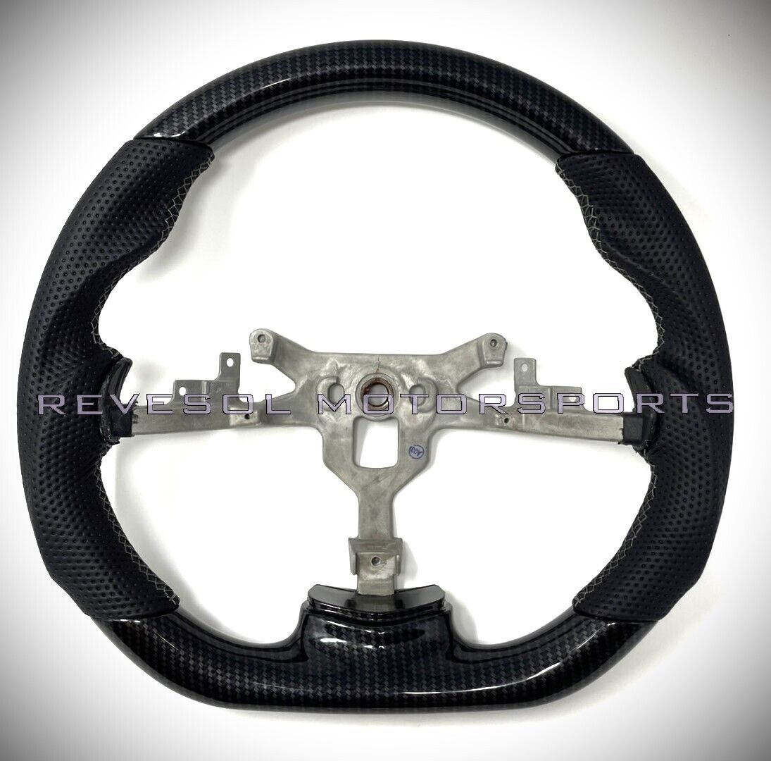 REVESOL HYDRO DIP Carbon Fiber Steering Wheel for 2006-2013 Corvette C6 Z06 NEW!