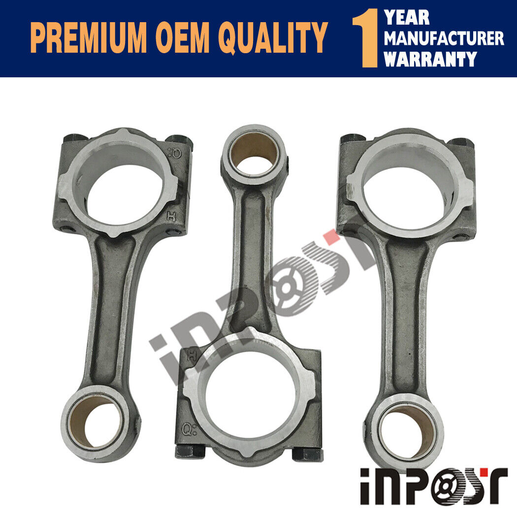 3PC New Connecting rod for Kubota D1105 D905 D1005 1G700-22010 STD