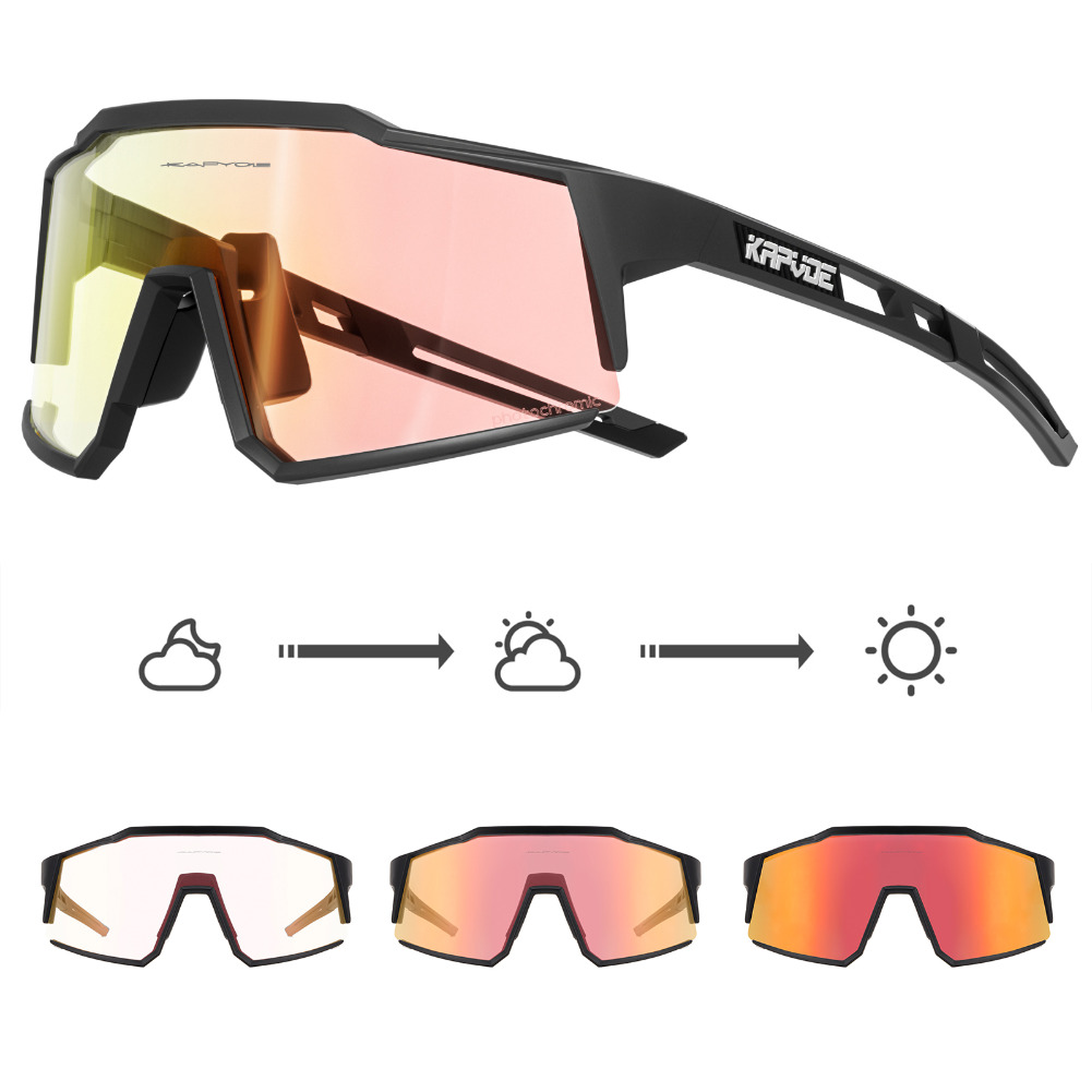 Photochromic Sunglasses Sports MTB Cycling Glasses Outdoor Bicycle Goggles UV400