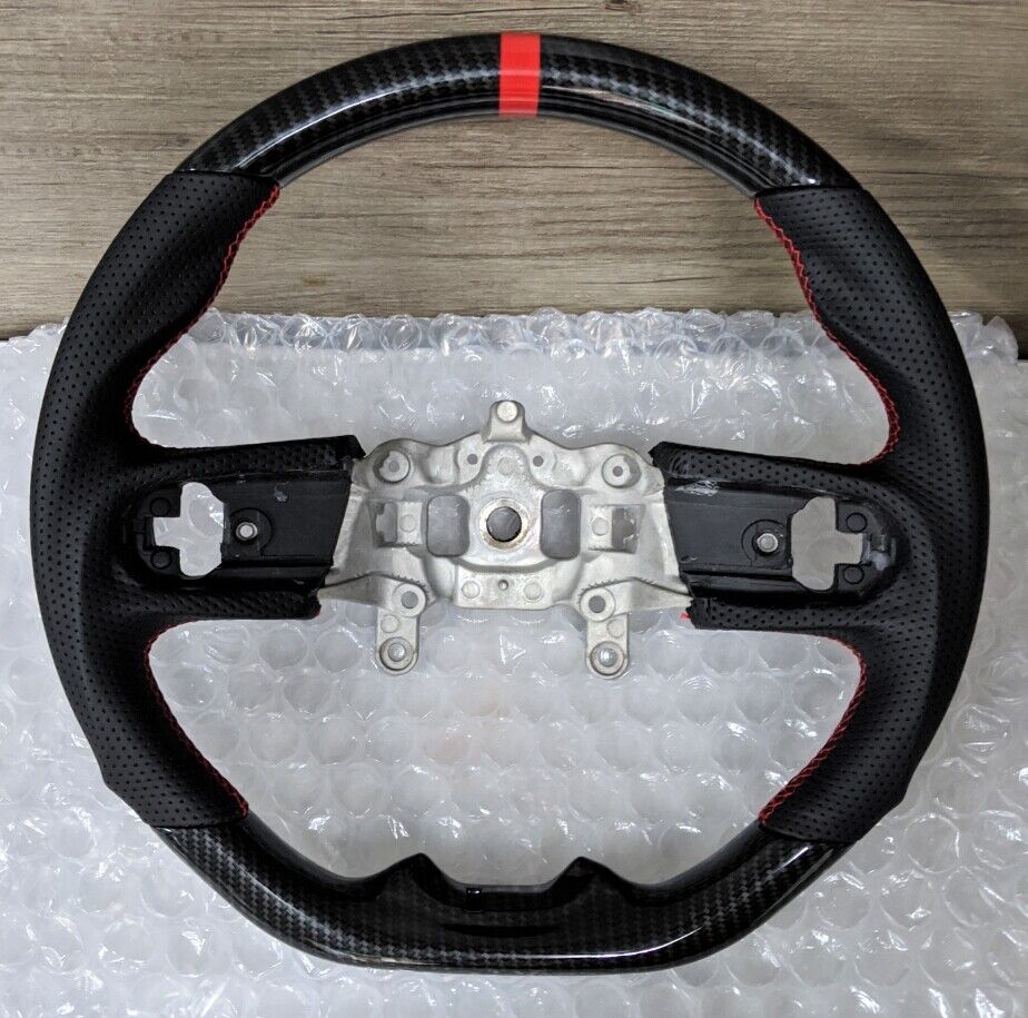 REVESOL Hydro-Dip Carbon Fiber Steering Wheel for 18+ JEEP WRANGLER JL GLADIATOR