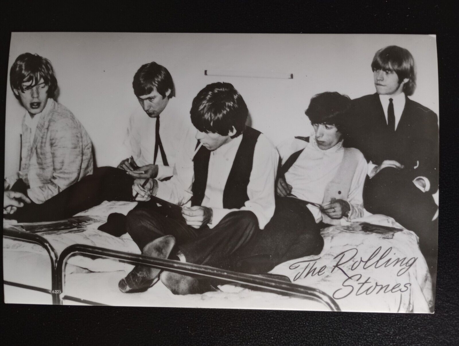 Rolling Stones - 1964 Dutch Postcard Post Card Brian Jones Era 3 1/2