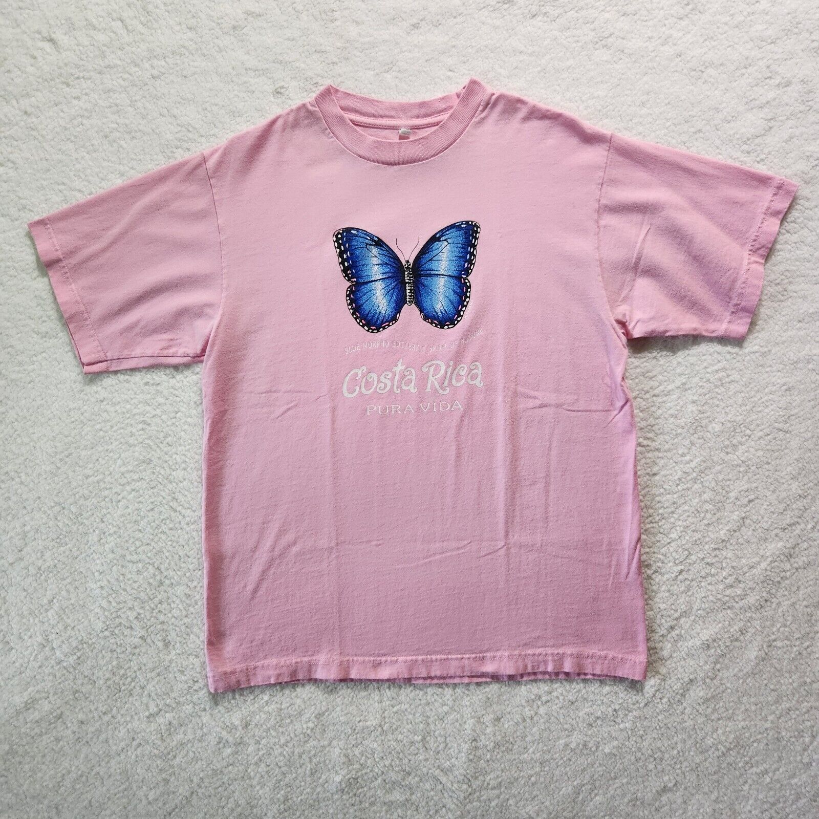 Costa Rica T-shirt Large Pink Central America Travel Souvenir Memorabilia Tee