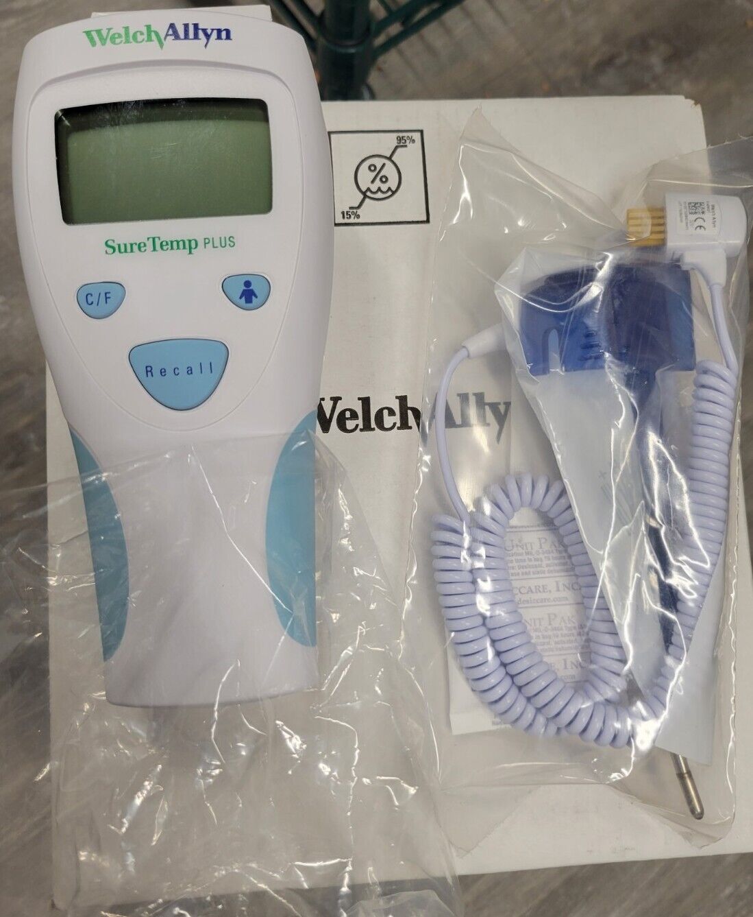Welch Allyn SureTemp Plus 690 Electronic Thermometer 01690-200 Oral Probe New