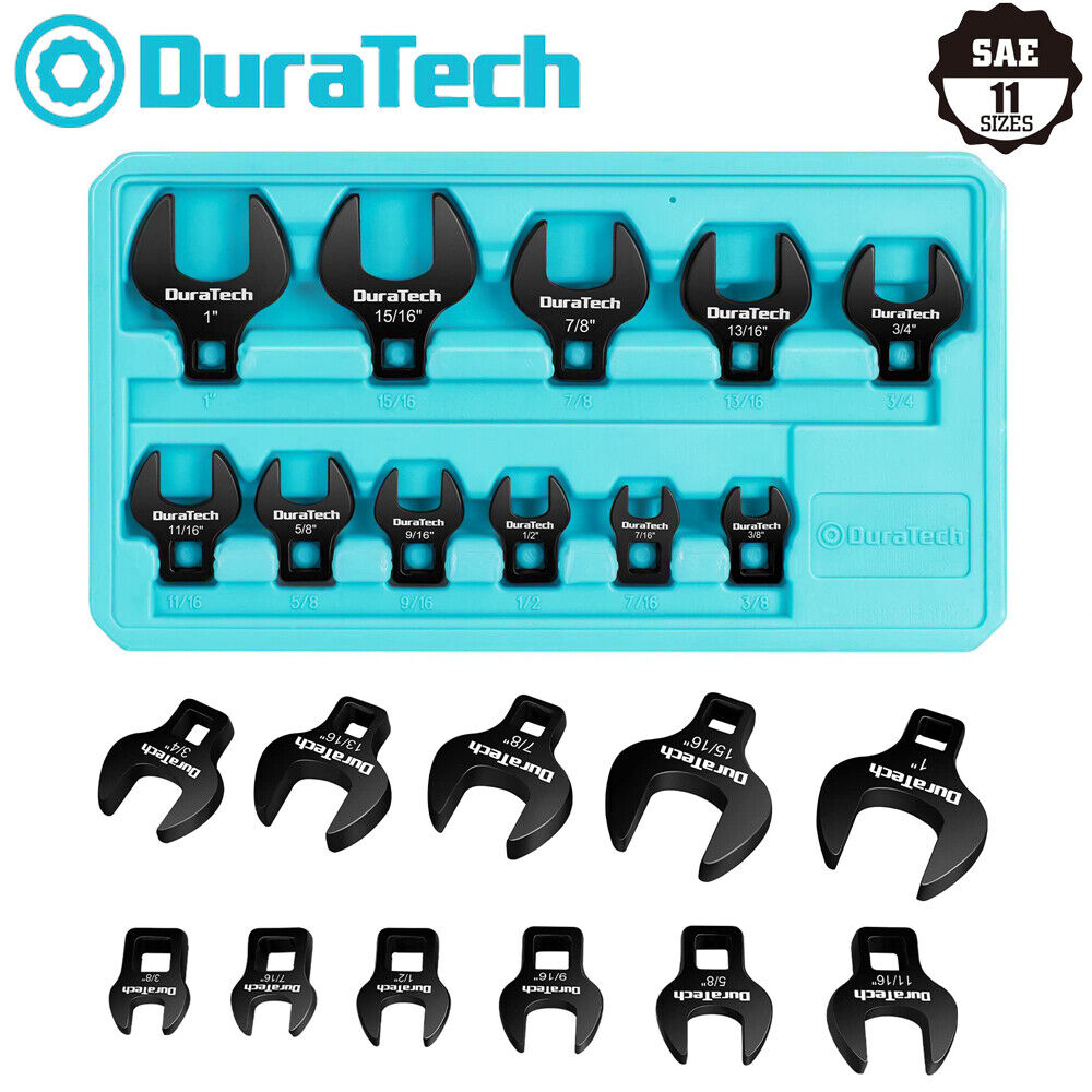 DURATECH 11PC Crows Foot Wrench Set 3/8 Dr 3/8