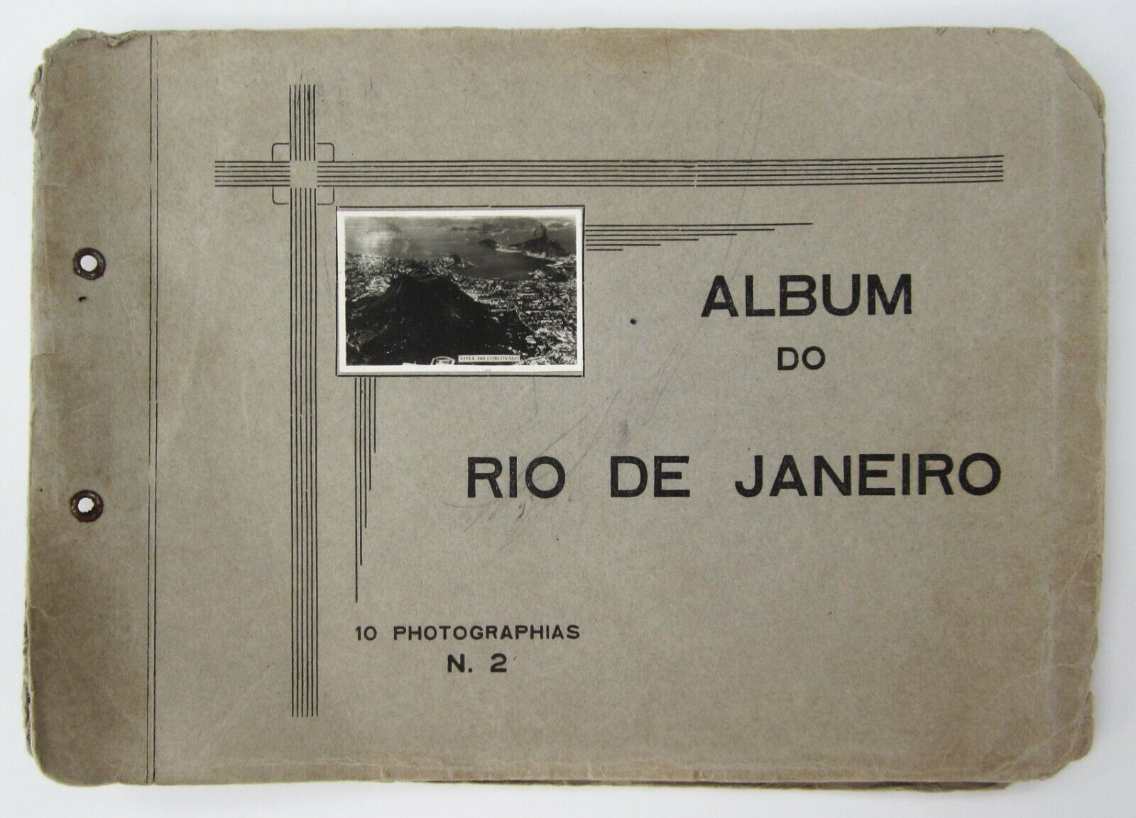 Vintage Rio De Janeiro Brazil Photo Album Souvenir Street City Beach Views 1930s