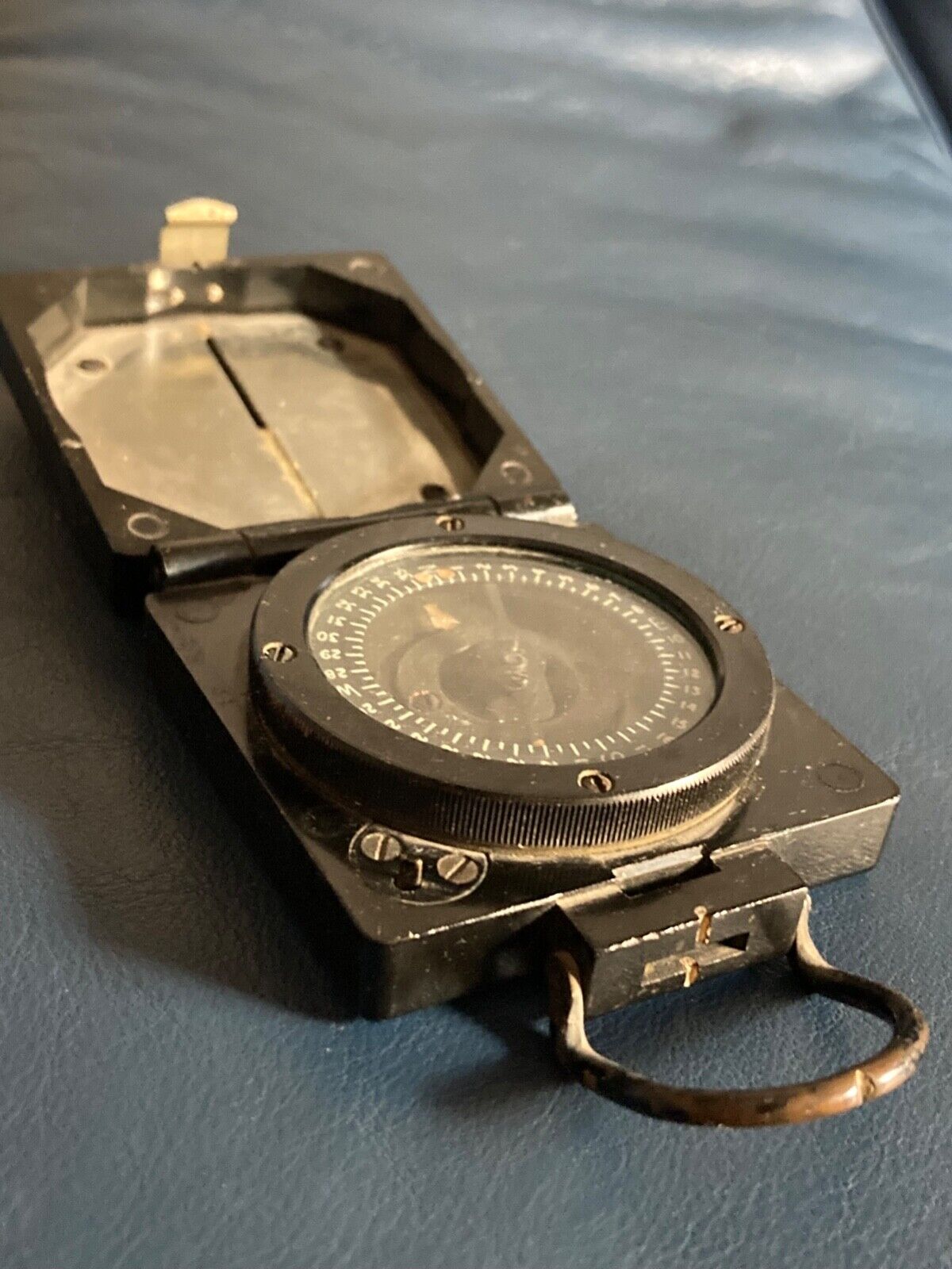 RARE WW 2 British Military Magnetic Marching Compass Mark 1 : London TG Co Ltd !