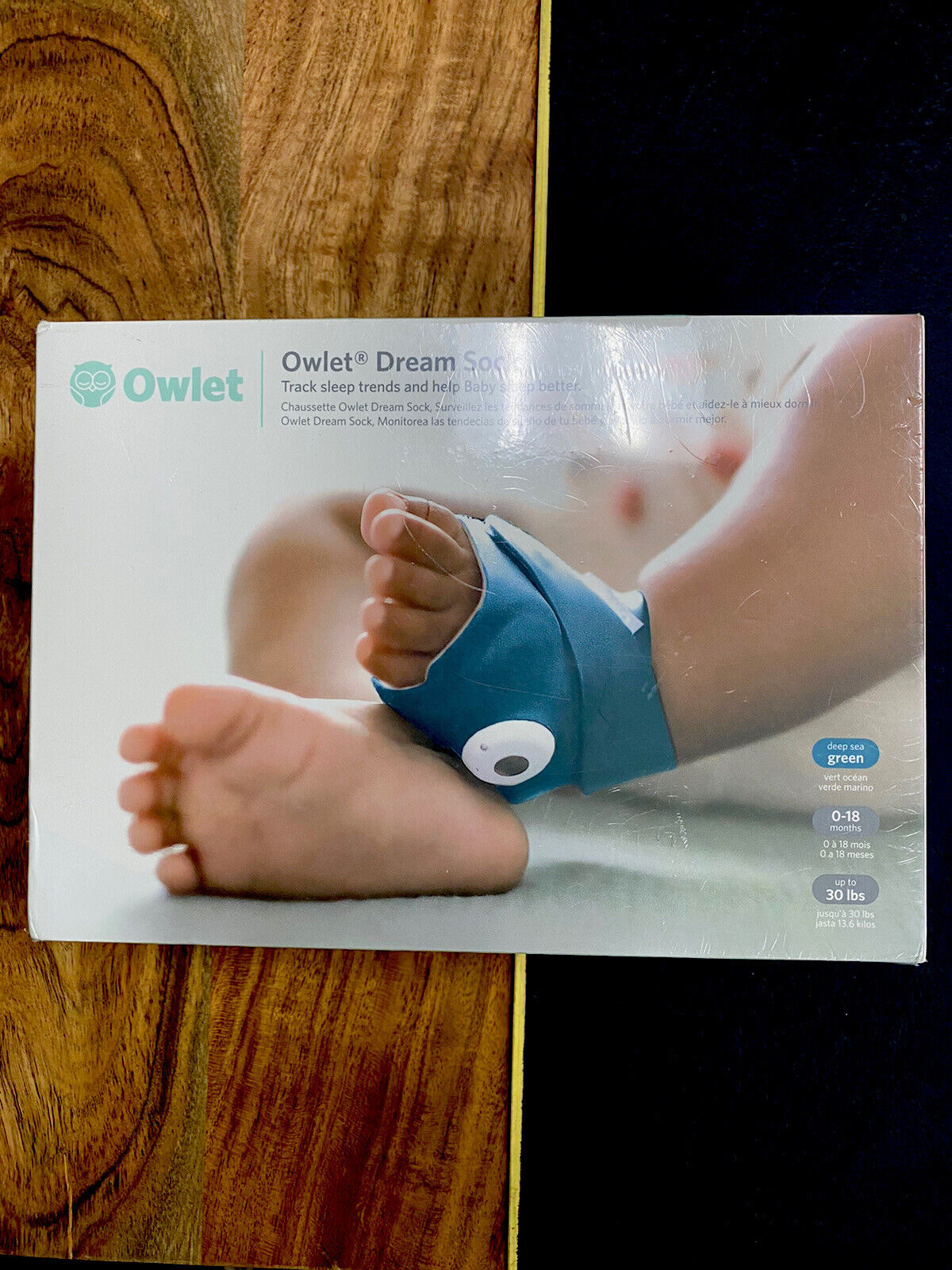 Owlet BM06N55MCJ Dream Sock Baby Monitor - Deep Sea Green!