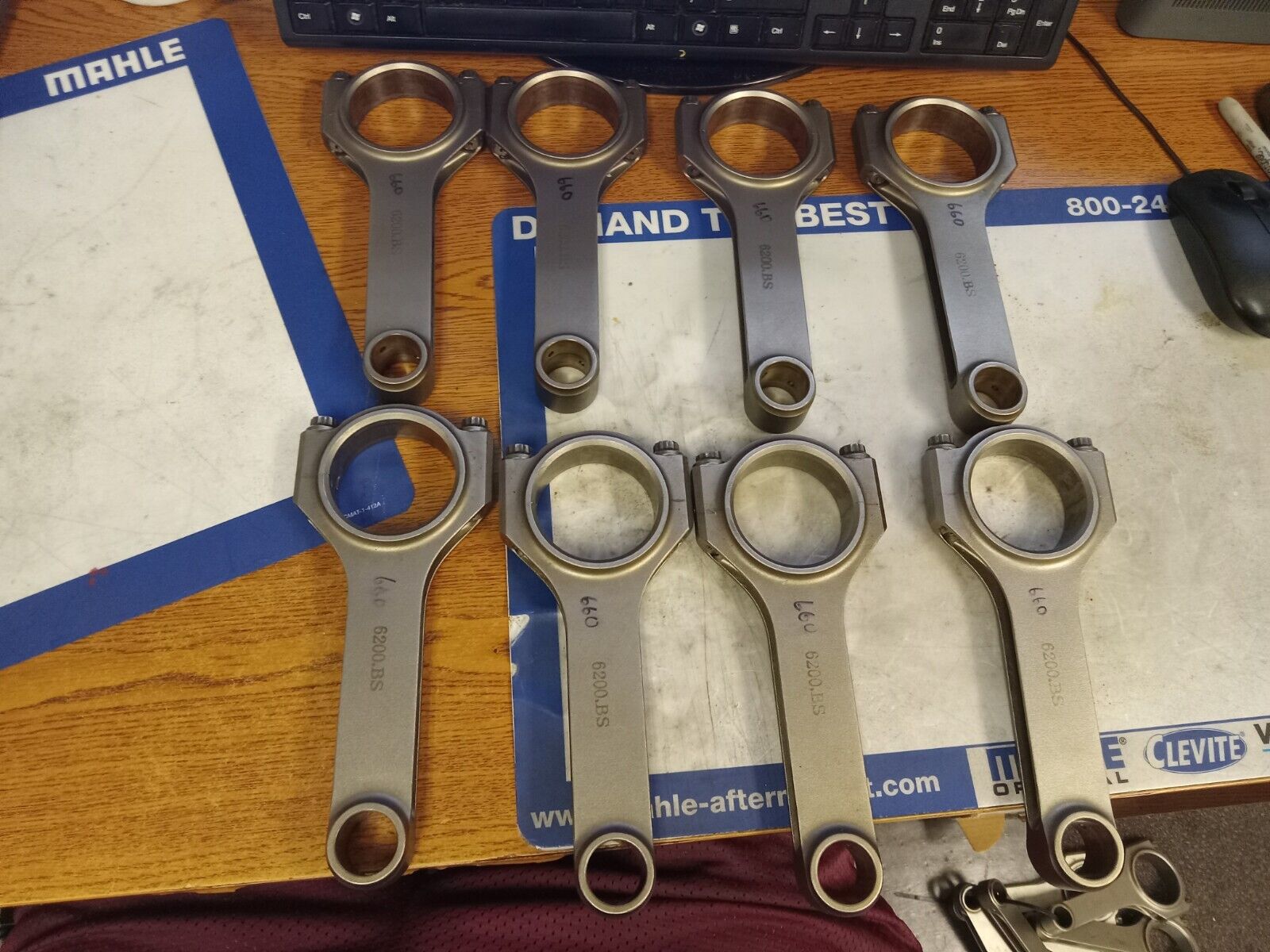 (8) Eagle Engine Connecting Rod CRS6200.BS CHEVY LS
