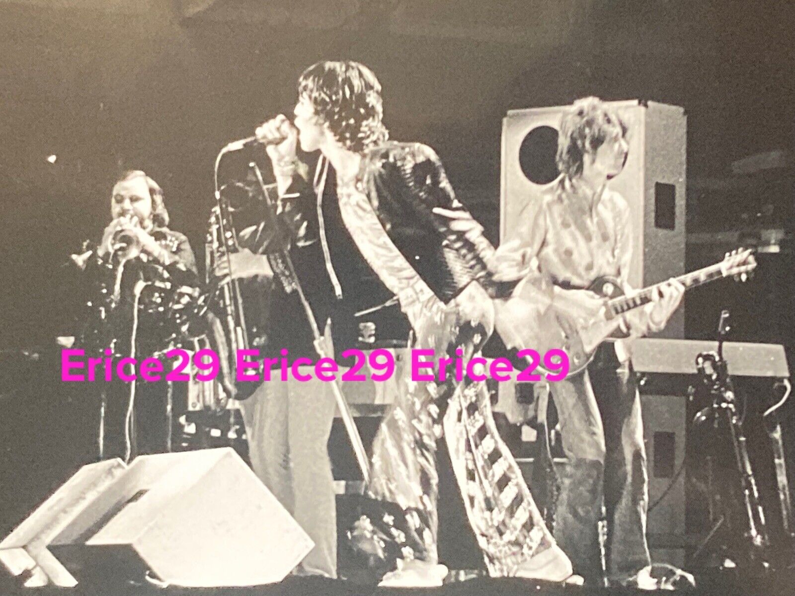 Rolling Stones Concert October 2, 1973 Photograph SIGNED by Ian Wright 16” x 20