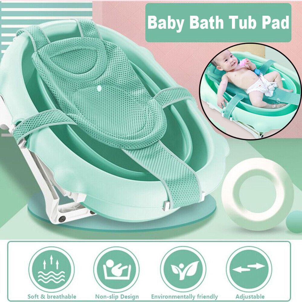 Newborn Adjustable Baby Bath Net Support Cushion Bath Tub Pad Bathtub Seat