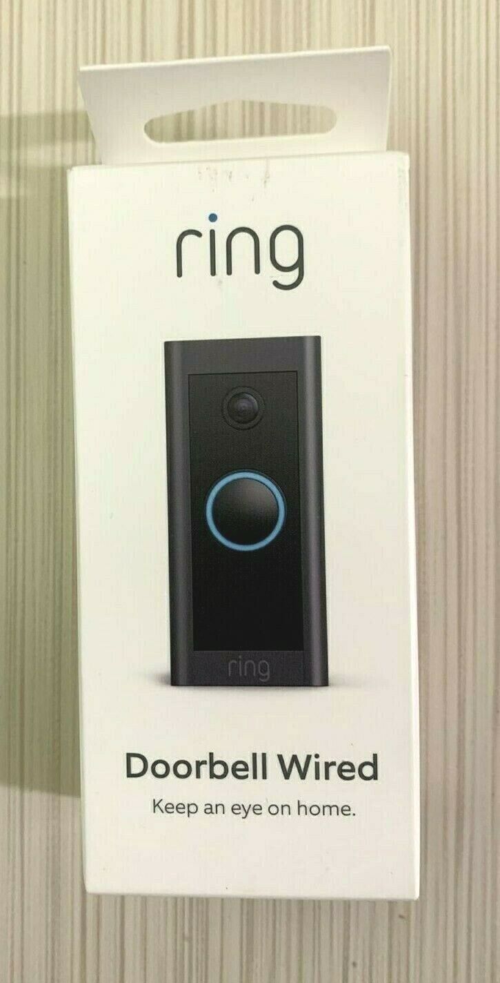 🔥 BRAND NEW!! 🔥 Ring HD Smart Video Doorbell Wired - Black 🔥 FACTORY SEAL! 🔥