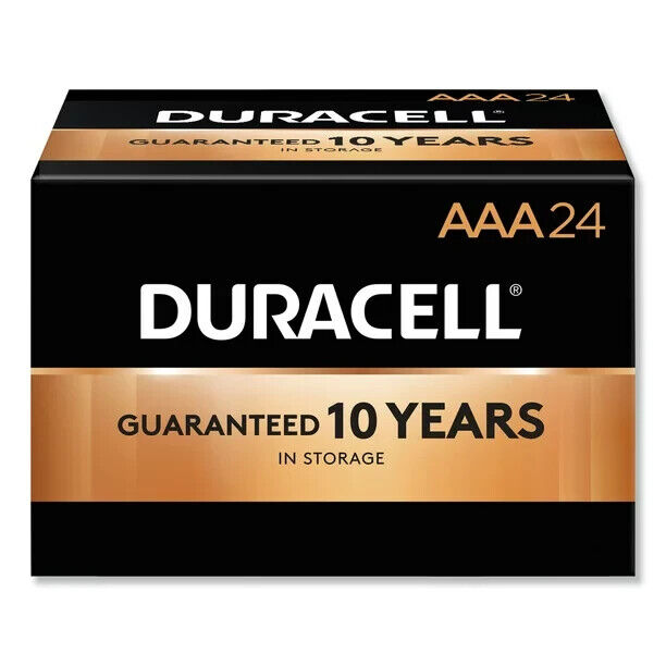 Duracell CopperTop Alkaline Batteries, AAA, 24/BX...