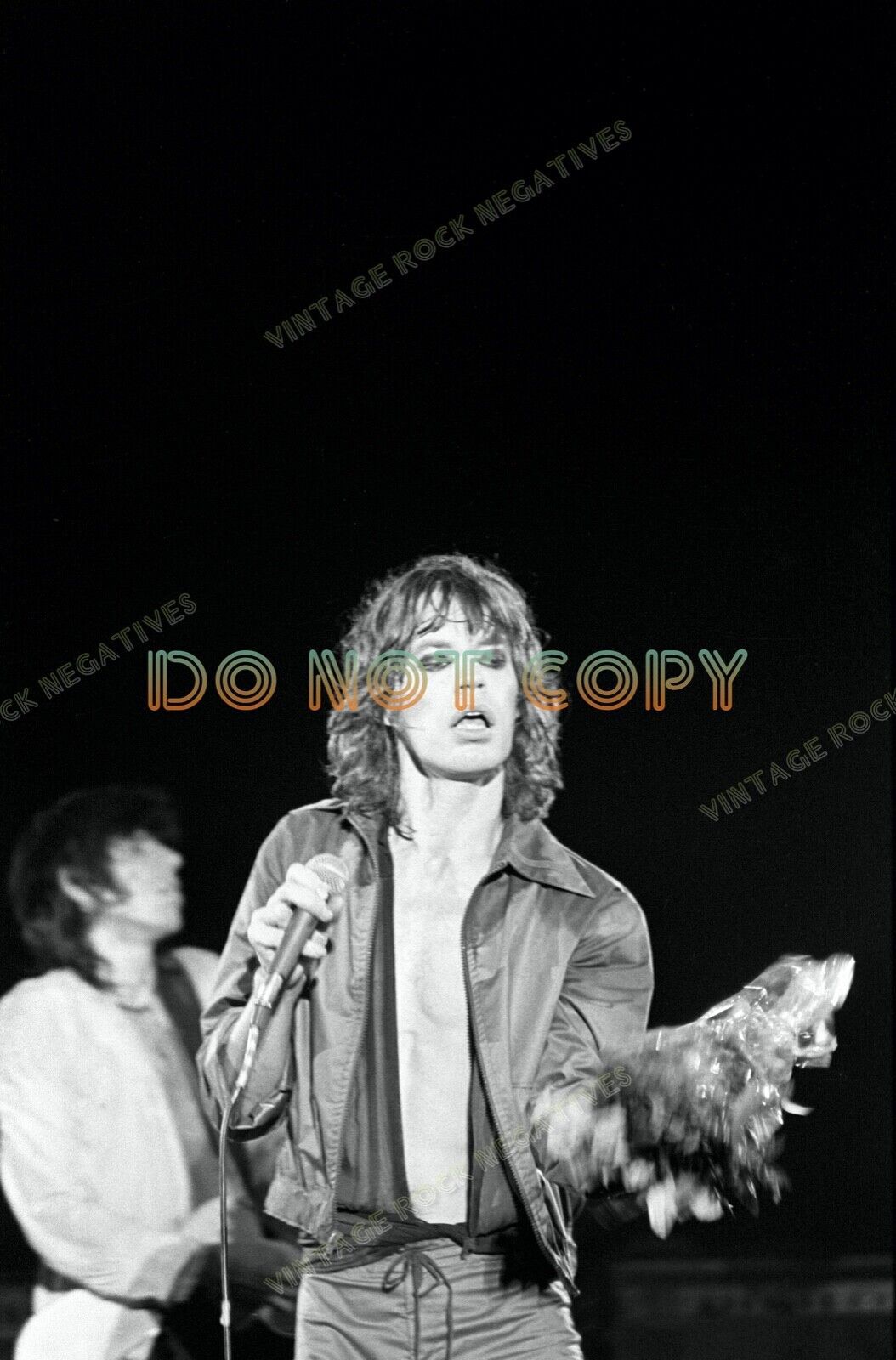 Rolling Stones MSG 1975 Mick Encore - FINE ART ARCHIVAL Photo 8.5x11 from NEG