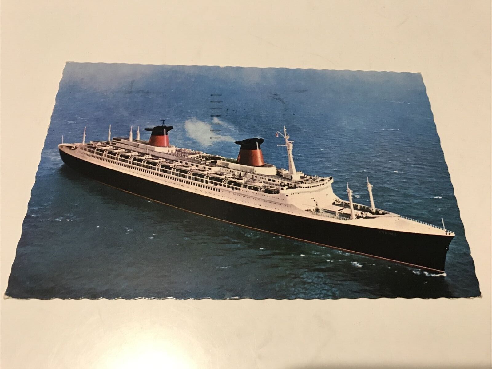 Postcard French Line de la Compagnie Generale Trans Atlantic Transatlantique