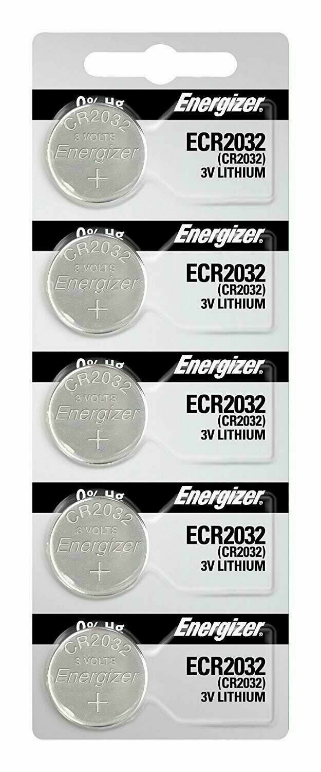 Lot 5 Pcs Fresh Energizer CR2032 3V Lithium Coin Cell Button Battery CR 2032 USA