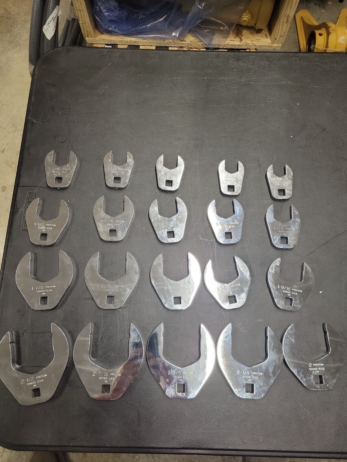 Proto 21 Piece 1/2″ Drive Open End Crowfoot Wrench Set INCOMPLETE SET J53000CF