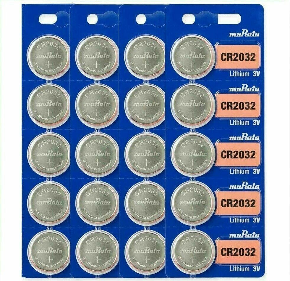 20 Fresh SONY/MURATA CR2032 DL2032 CR2032 CMOS Lithium 3V Watch Battery Exp 2030