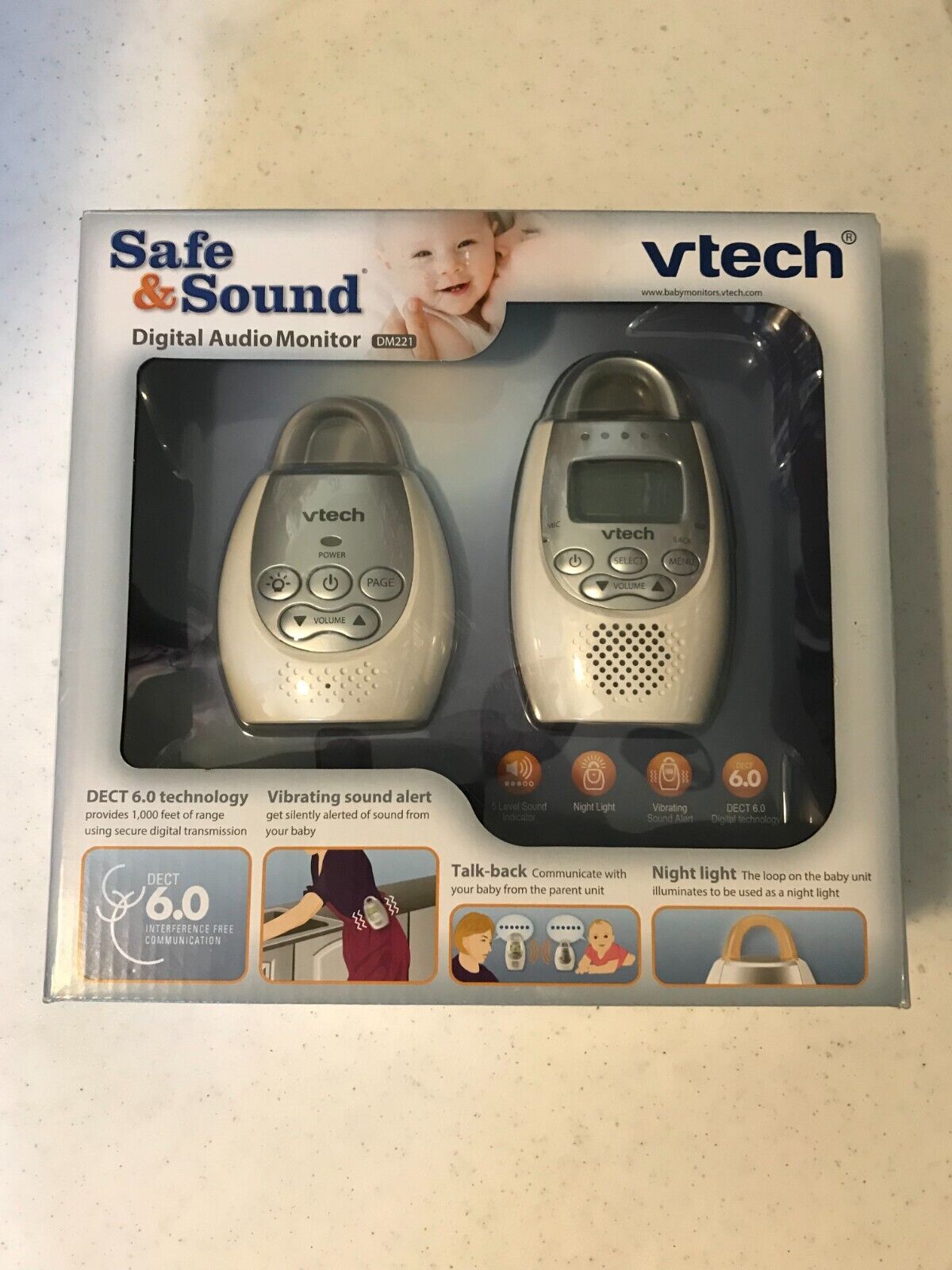 VTech DM221 Digital Audio Baby Monitor