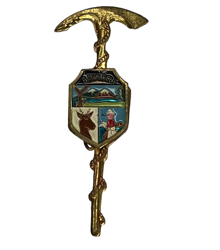 BARILOCHE Vintage Pin Badge ARGENTINA Travel Lapel 2”
