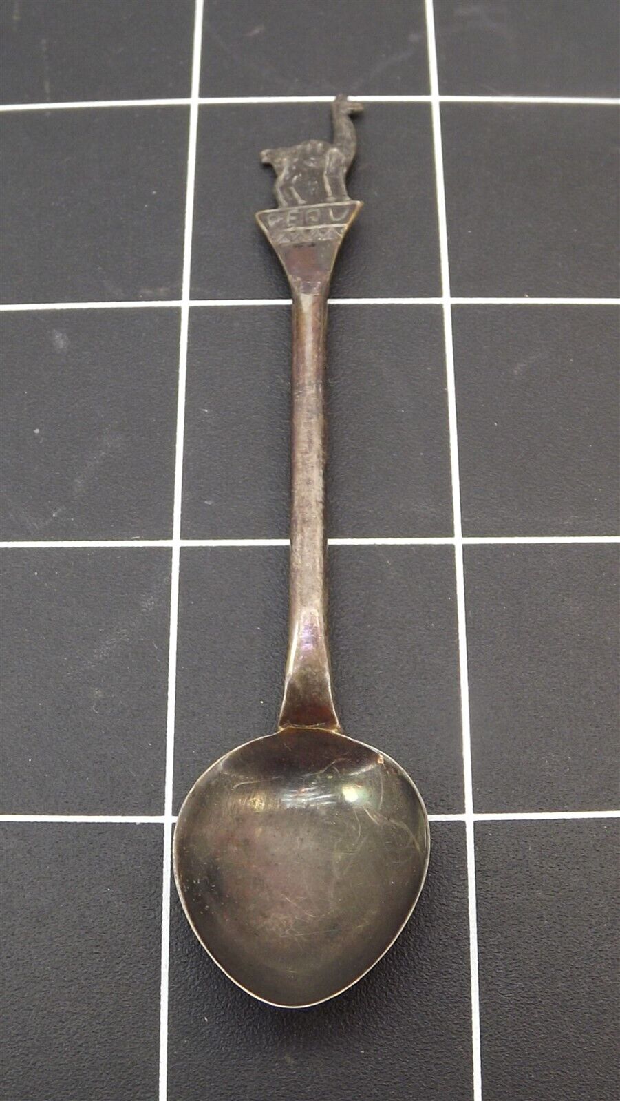 Antique Sterling Silver 925 PERU Llama Collectible Souvenir Travel SPOON