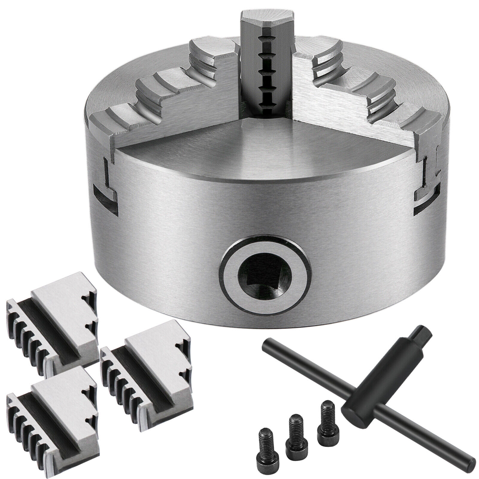Lathe Chuck K11-100 4'' 3 Jaw Self centering Milling Machine External Jaw
