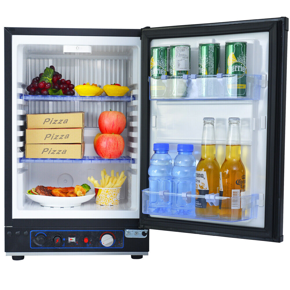 Smad 1.5 cu ft 3 Way Camper Refrigerator Propane Fridge Motorhome RV AC/DC/Gas