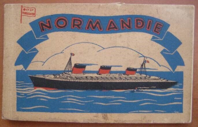 NORMANDIE (French) RARE Set of INTERIORS / EXPERIORS  Seldom Seen