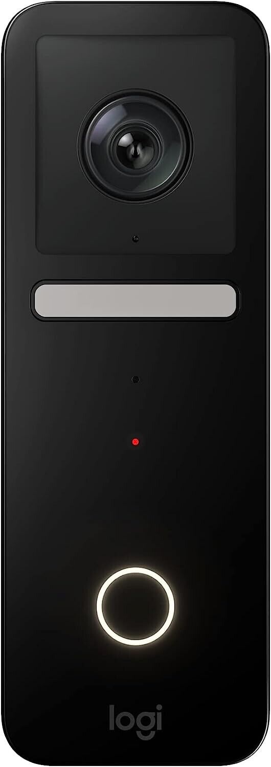 Logitech Circle View Apple HomeKit enabled Wired Doorbell TrueView Video Color