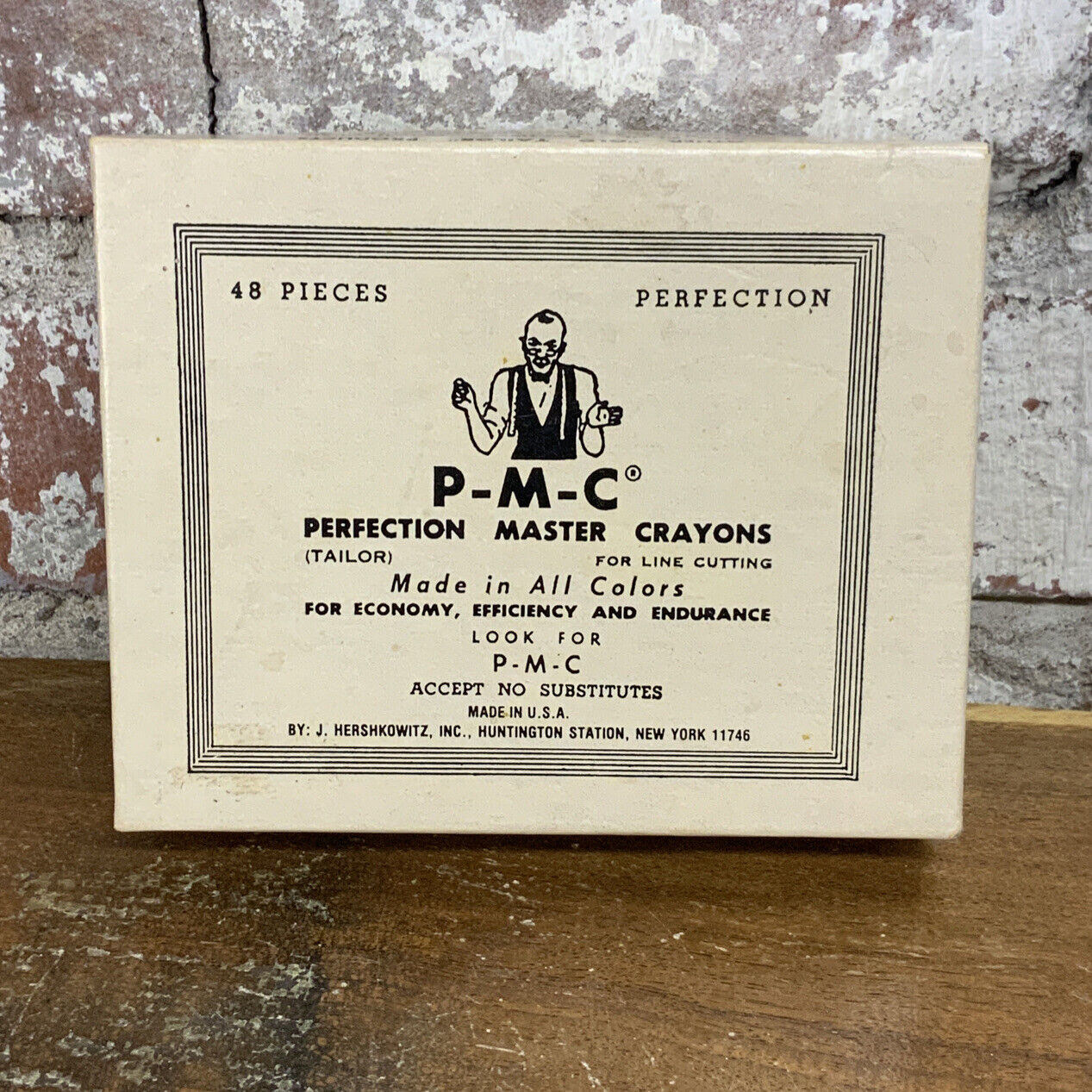 Old Stock PMC Tailor's Crayons in Yellow no. 3001 - box of 44 Unused.