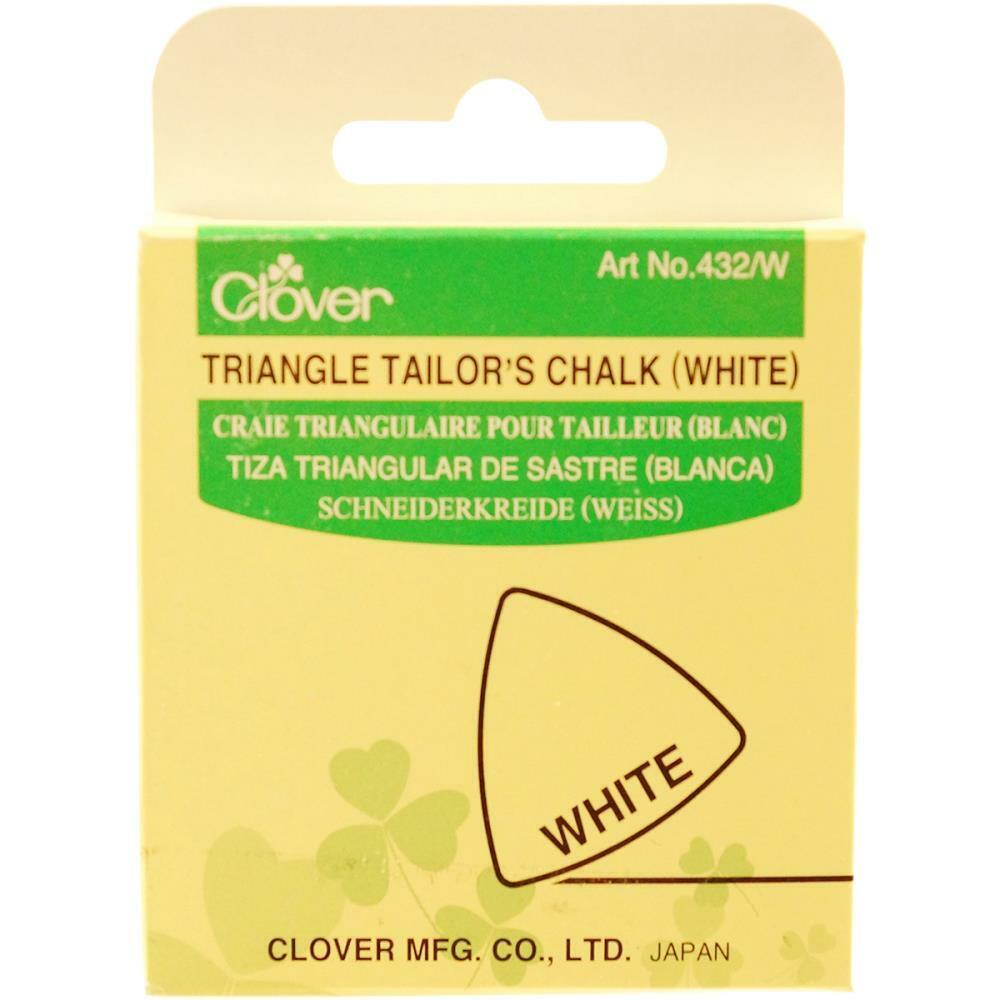Clover Triangular Tailors Chalk - White, Blue, or Yellow, 3 Pack, You Choose!