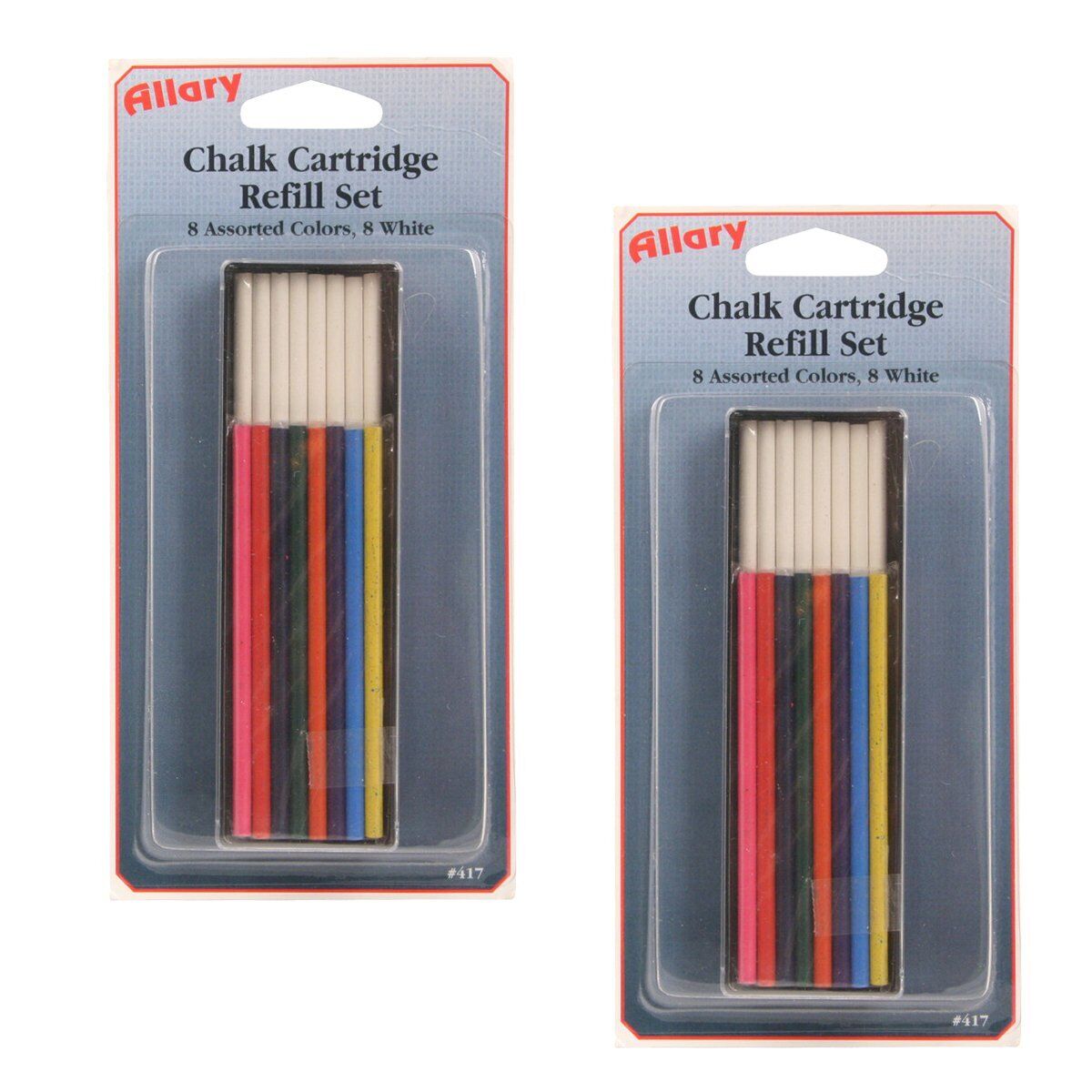 Allary Chalk Cartridge Refill Sets for Marking Fabric and Patterns (2 Sets)
