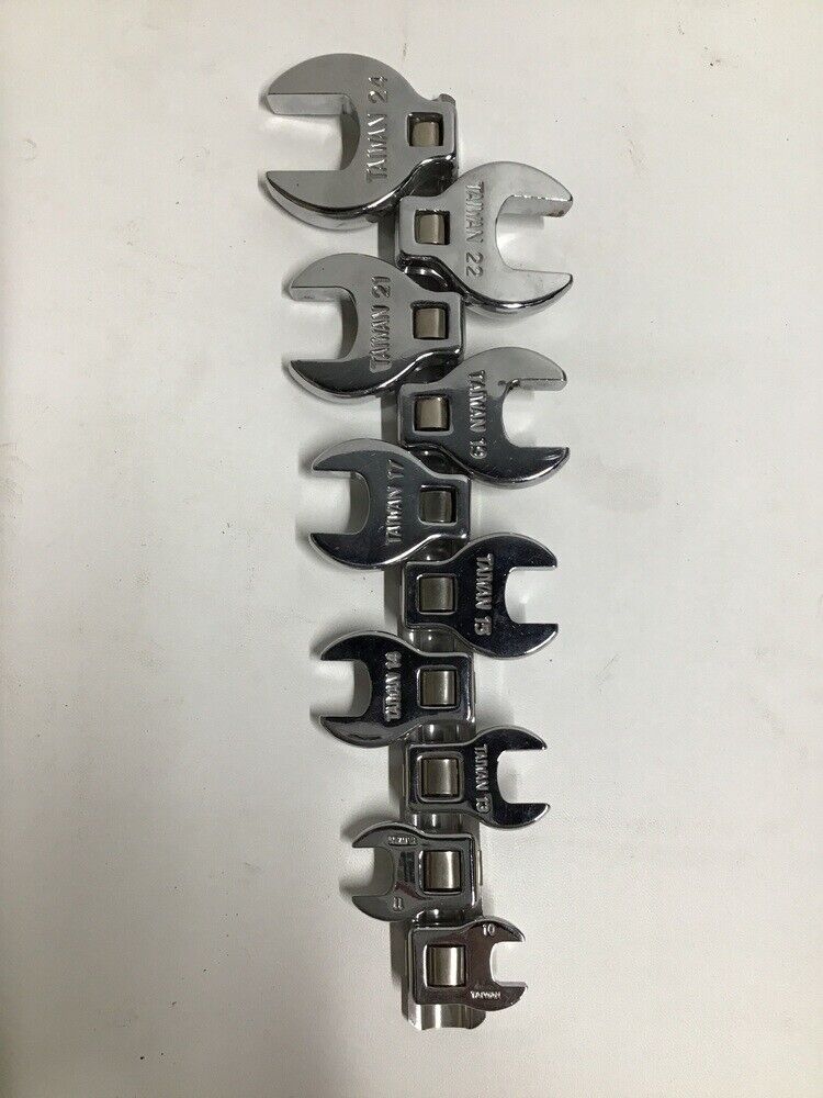 RamPro 3/8 Drive Crowfoot Wrench Set, Metric