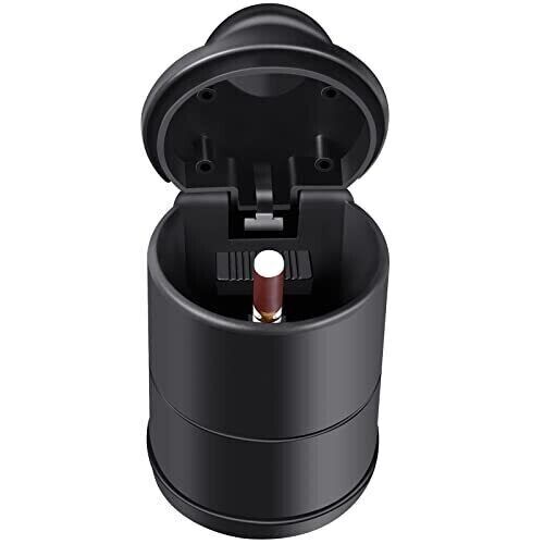 Portable Car Ashtray With Lid Smell Proof Cigarette Ashtray Cup Holder for Tr…